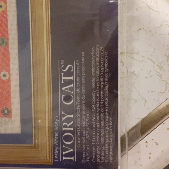 Designs For The Needle "Ivory Cats" Counted Cross Stitch Kit New - Picture 4 of 5